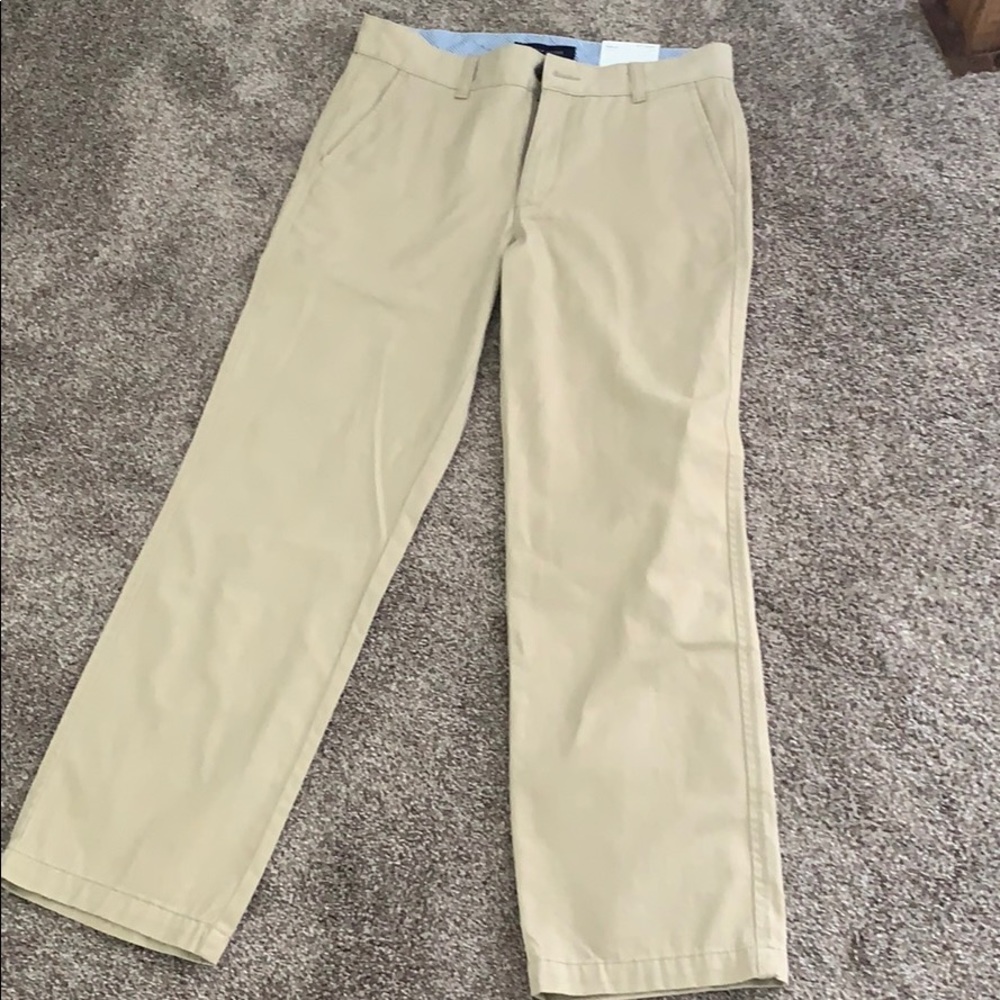 Tommy Hilfiger boys flat front khakis